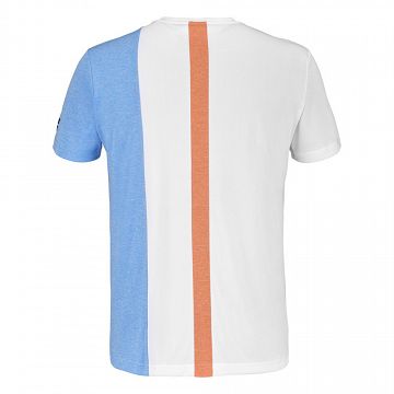 Babolat Play Crew Neck Tee White / Bilthe Blue